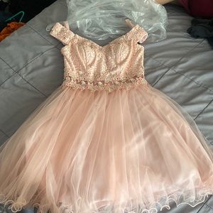Pink short dress